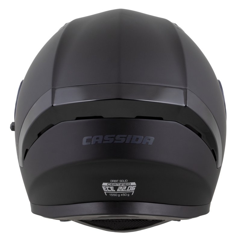 Casque intégral Cassida Orbit Solid noir mat-noir