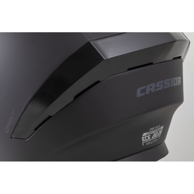 Casque intégral Cassida Orbit Solid noir mat-noir