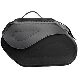 Sacoches moto en cuir RSA S221 avec serrure noir