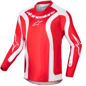 Kids Motocross Jersey Alpinestars Racer Lurv 2024 rouge et blanc