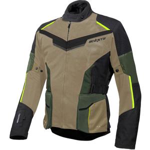 Veste moto Seventy Degrees SD-JT70 Atacama Sable-Vert-Jaune Fluo