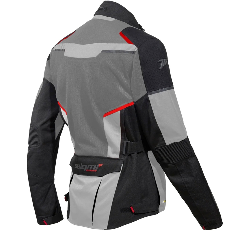 Veste moto Seventy Degrees SD-JT70 Atacama noir-gris-rouge