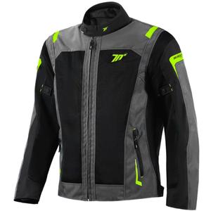 Veste moto Seventy Degrees SD-JT66 Sahara noir-jaune fluo