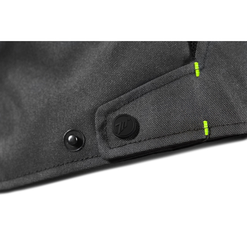 Veste moto Seventy Degrees SD-JT66 Sahara noir-jaune fluo