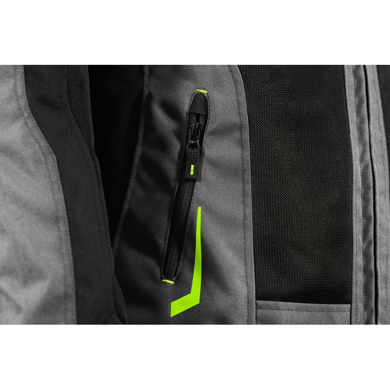 Veste moto Seventy Degrees SD-JT66 Sahara noir-jaune fluo