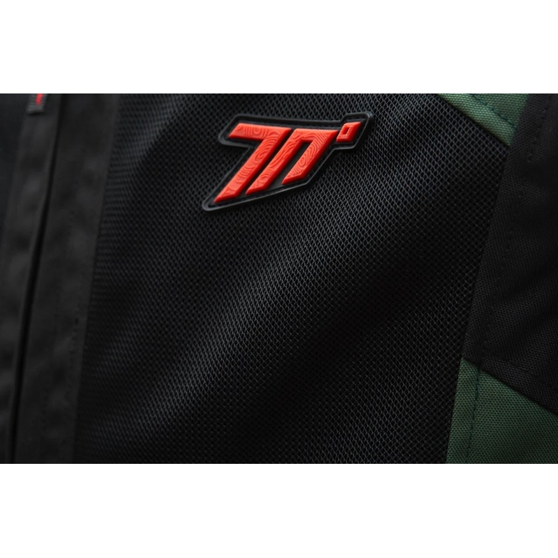 Veste de moto Seventy Degrees SD-JT66 Sahara kaki rouge