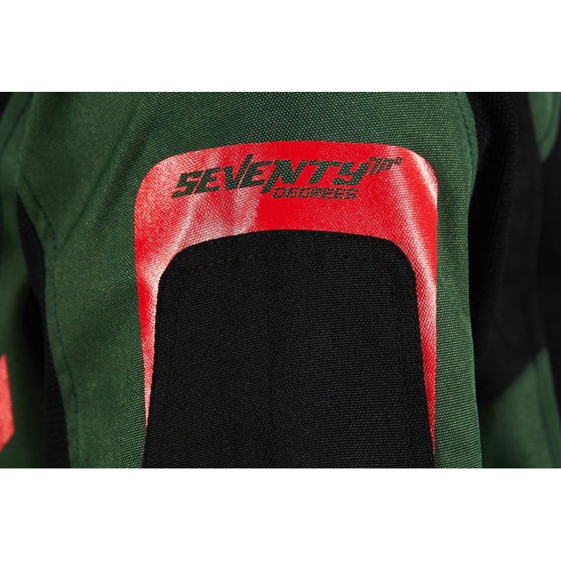 Veste de moto Seventy Degrees SD-JT66 Sahara kaki rouge
