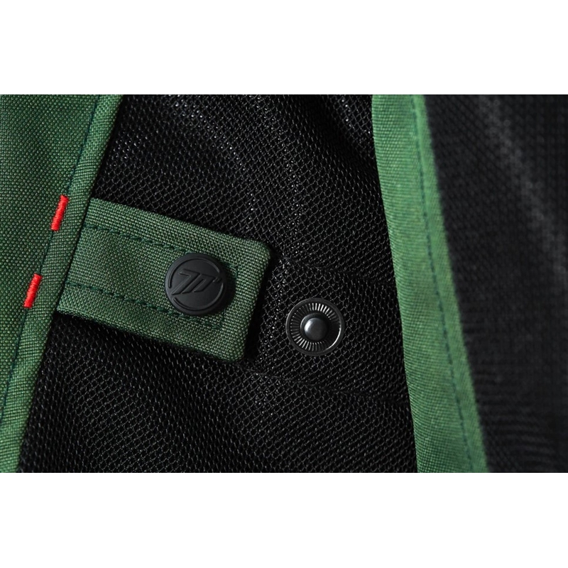 Veste de moto Seventy Degrees SD-JT66 Sahara kaki rouge