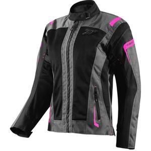 Veste moto femme Seventy Degrees SD-JT68 Sahara gris-rose