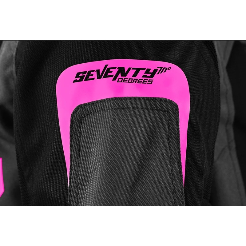 Veste moto femme Seventy Degrees SD-JT68 Sahara gris-rose