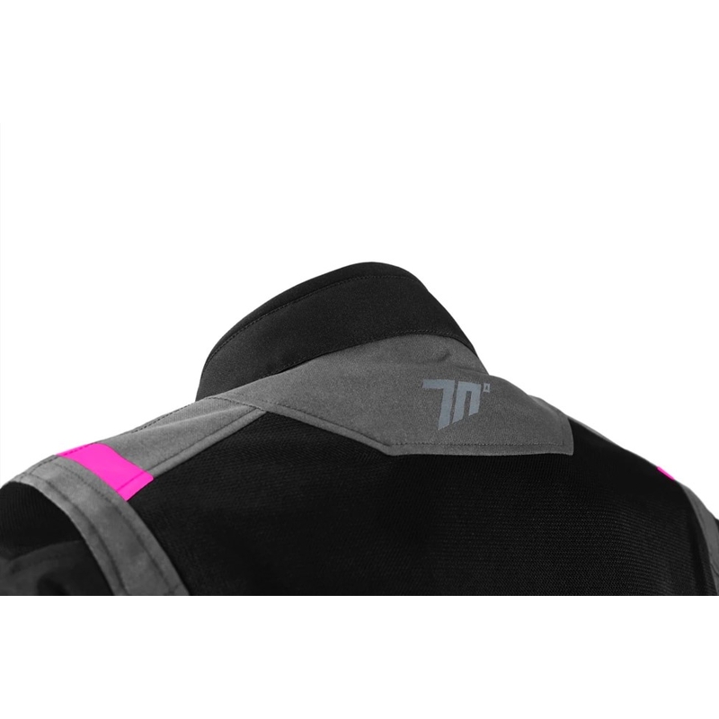 Veste moto femme Seventy Degrees SD-JT68 Sahara gris-rose