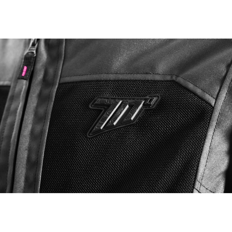 Veste moto femme Seventy Degrees SD-JT68 Sahara gris-rose