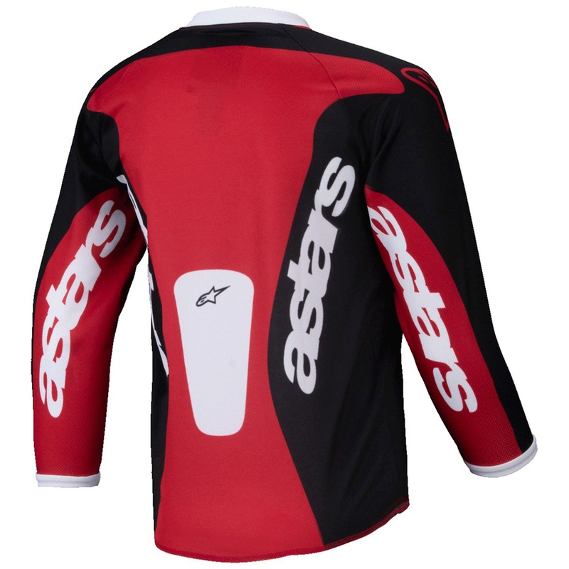 Maillot motocross Alpinestars Racer Veil Kids noir et rouge