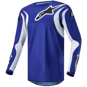 Maillot de motocross Alpinestars Fluid Lucent bleu-blanc-noir