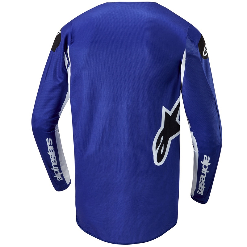 Maillot de motocross Alpinestars Fluid Lucent bleu-blanc-noir
