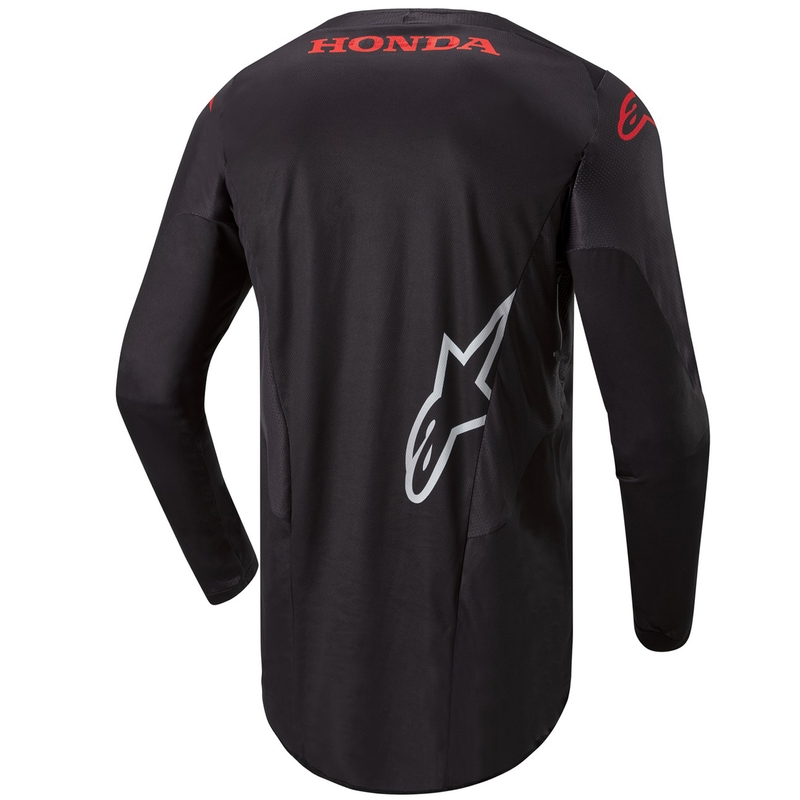 Maillot de motocross Alpinestars Racer Iconic Honda Collection Noir-Rouge