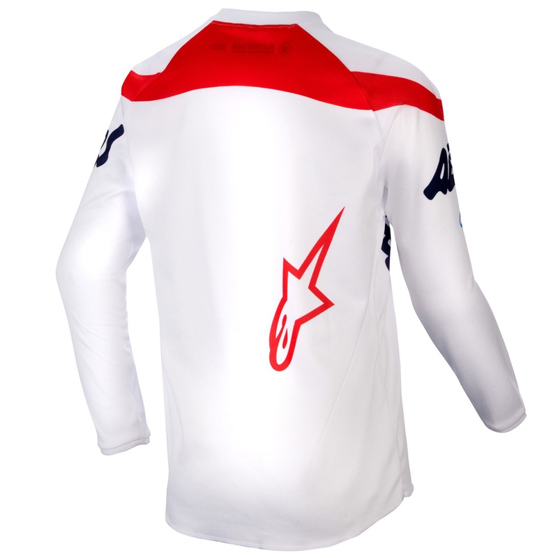 Maillot de motocross pour enfant Alpinestars Racer Hana blanc