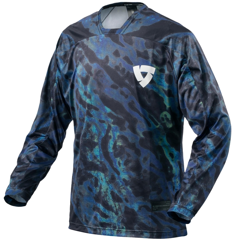 Maillot de motocross Revit Emulsion bleu-noir