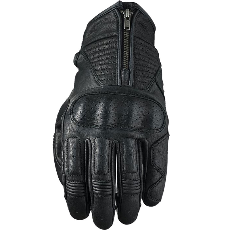 Gants moto cuir FIVE Kansas noir