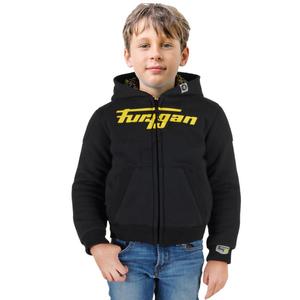Sweat-shirt moto Furygan Luxio Kid noir et jaune