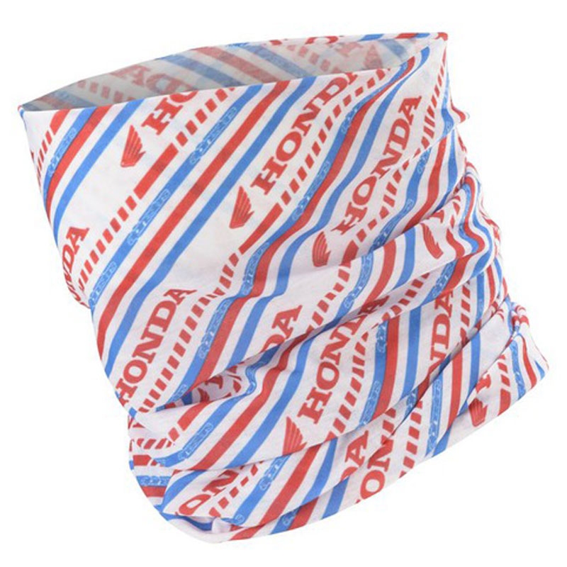 Alpinestars Honda Neck Tube Neckwarmer Collection blanc-rouge-bleu