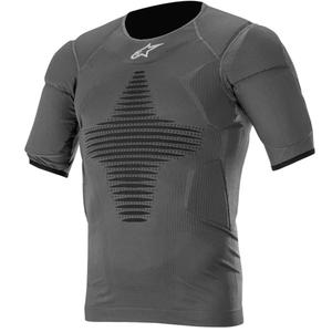 Alpinestars Roost Base anthracite-noir chemise thermique à manches courtes avec protections