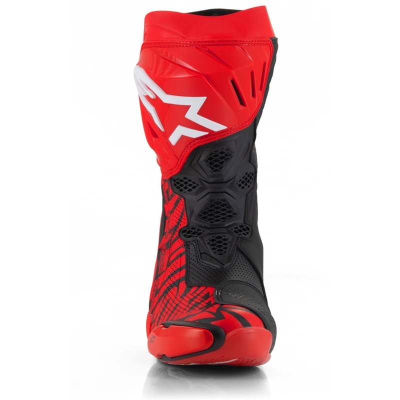 Bottes de moto Alpinestars Supertech R Vented édition limitée Francesco Bagnaia rouge-noir