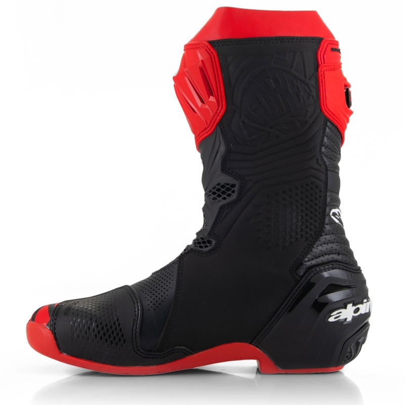 Bottes de moto Alpinestars Supertech R Vented édition limitée Francesco Bagnaia rouge-noir