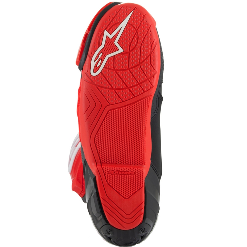 Bottes de moto Alpinestars Supertech R Vented édition limitée Francesco Bagnaia rouge-noir