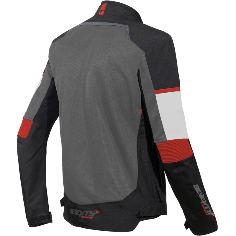 Veste de moto Seventy Degrees SD-JR60 Thunder noir-rouge