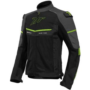 Veste moto Seventy Degrees SD-JR60 Thunder noir-jaune fluo