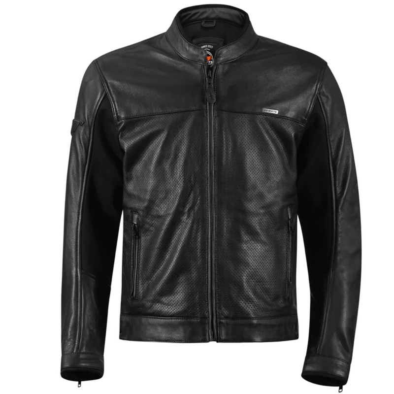 Seventy Degrees SD-JL4 Legend Veste de moto classique en cuir noir