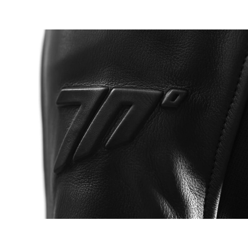 Seventy Degrees SD-JL4 Legend Veste de moto classique en cuir noir