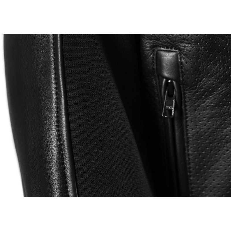 Seventy Degrees SD-JL4 Legend Veste de moto classique en cuir noir