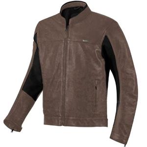 Seventy Degrees SD-JL4 Legend Veste de moto classique en cuir marron