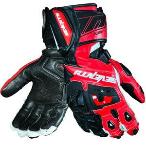 Gants de moto Seventy Degrees SD-R24 Pista noir-rouge-blanc