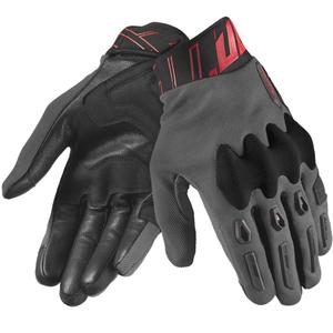 Gants de moto Seventy Degrees SD-N66 Fullgas gris-rouge