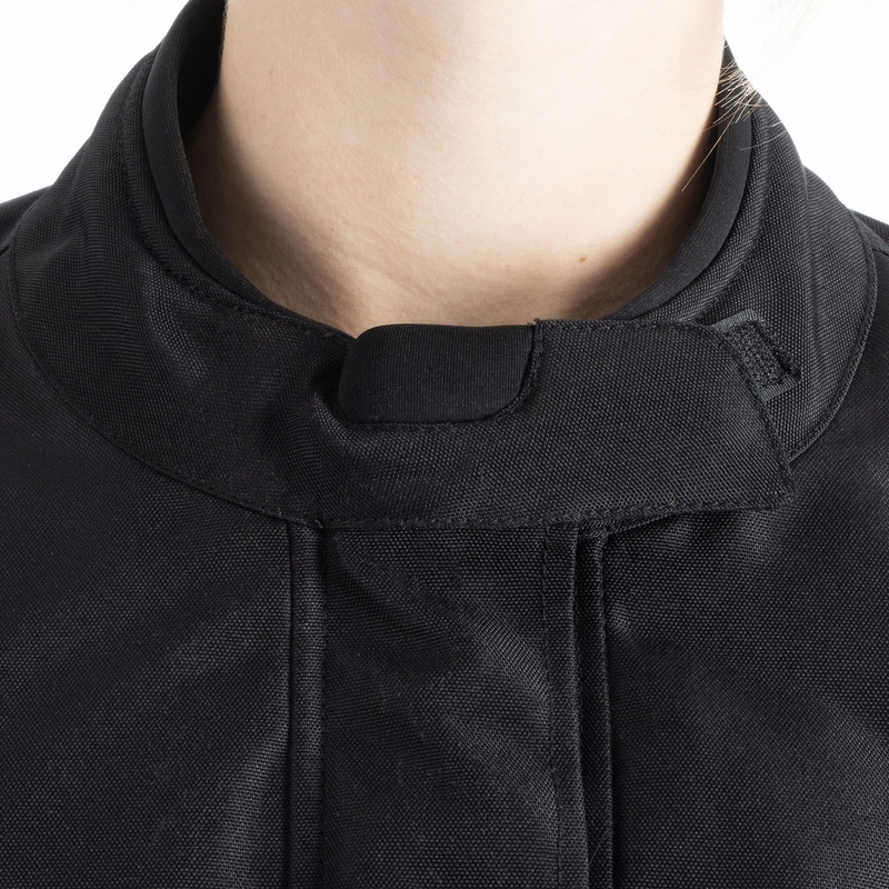 Veste de moto Oxford Spartan Long WP pour femme, noire