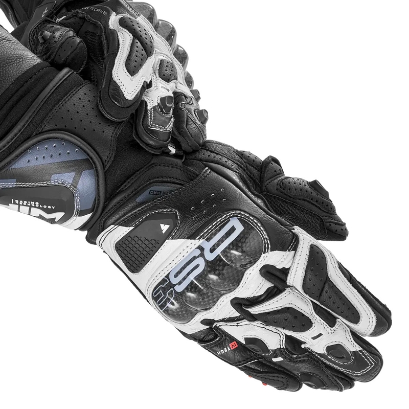 Gants de moto Shima RS-3 blancs