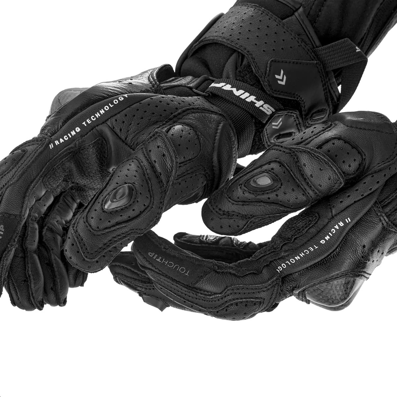 Gants de moto Shima RS-3 noirs