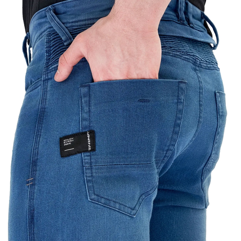 Jean moto bleu Shima Zenith