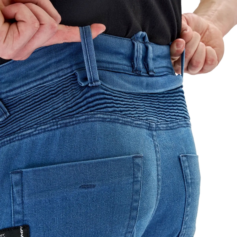 Jean moto bleu Shima Zenith
