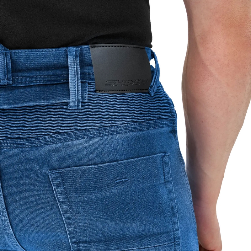 Jean moto bleu Shima Zenith