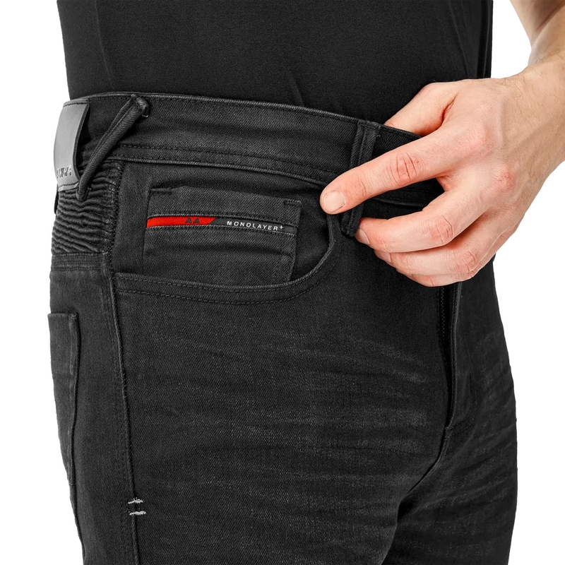 Pantalon de moto allongé Shima Zenith noir