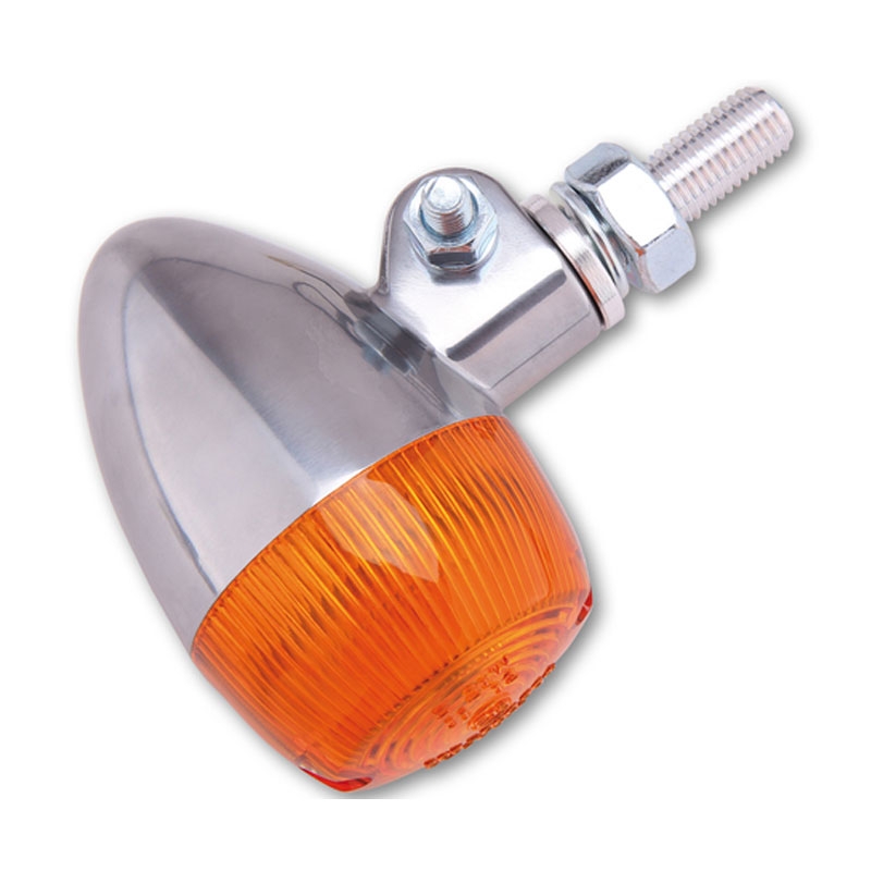 Clignotant moto Highsider Smart Bullet chromé