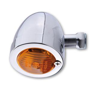 Clignotant moto Highsider Smart Bullet Flat chrome