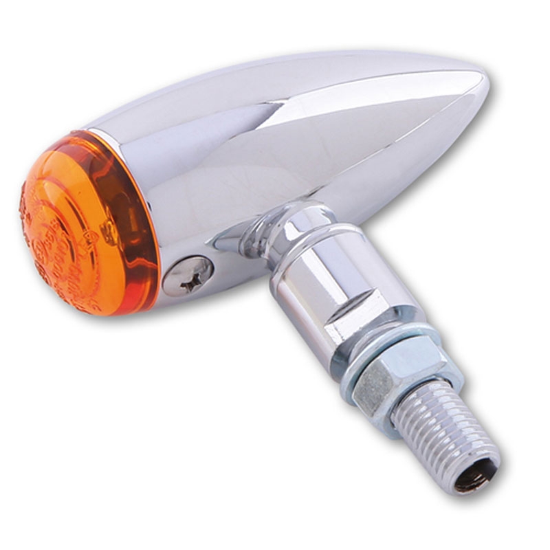 Clignotants moto Highsider Smart Micro-bullet chromés