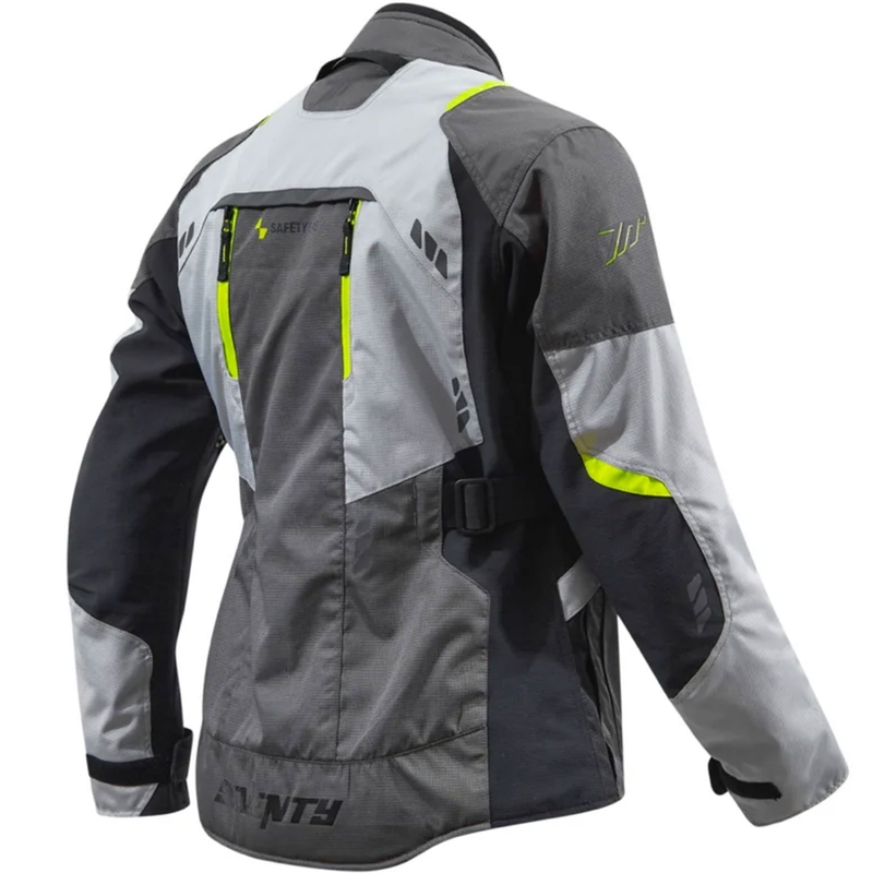 Veste moto Tanami Seventy Degrees SD-JT67 noir-gris-jaune fluo