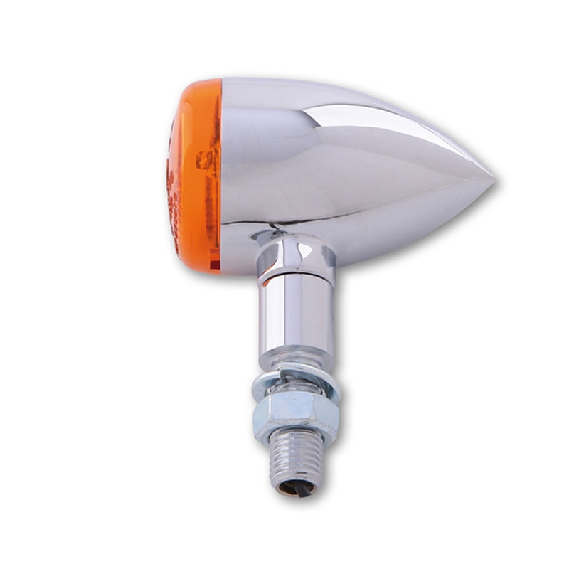 Clignotants moto Highsider Smart Mini Bullet chromés