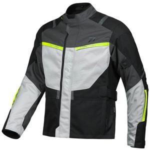 Blouson moto Seventy Degrees SD-JT83 Tonale noir-gris-jaune fluo